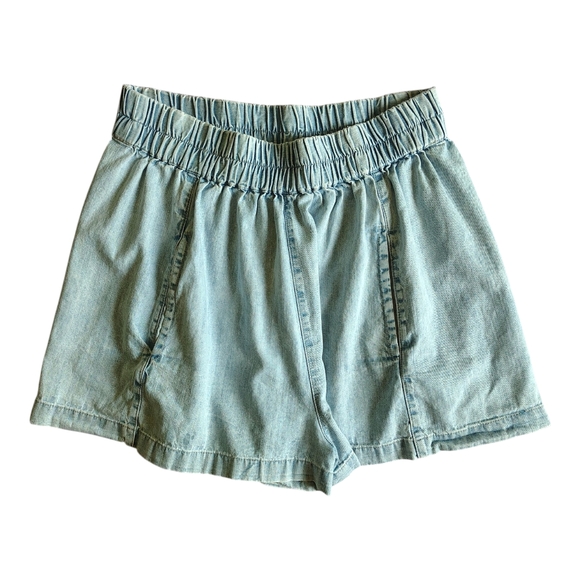 Free People Pants - FREE PEOPLE High Waist Light Blue Shorts